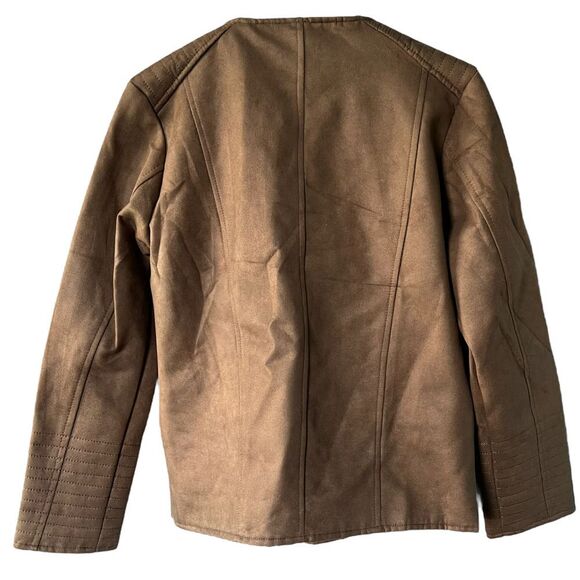 NWT VG World Collection Faux Suede Biker Jacket M - Picture 5 of 8